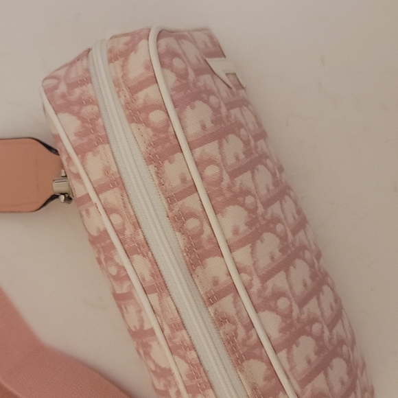 Dior Trotter 1 Crossbody Belt Waist Bag Zip Pouch Purses Pink - Picture 8 of 16